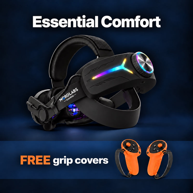 Halloween Essential Comfort grip covers v4 (black): strap with battery and FREE controller grip covers