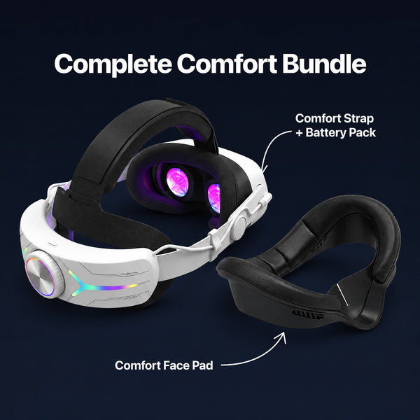 Complete Comfort Bundle: Comfort Strap with Battery Pack and Comfort Face Pad