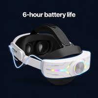 Comfort Strap with Battery Pack: 6-hour battery life