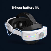 Comfort Strap with Battery Pack: 6-hour battery life