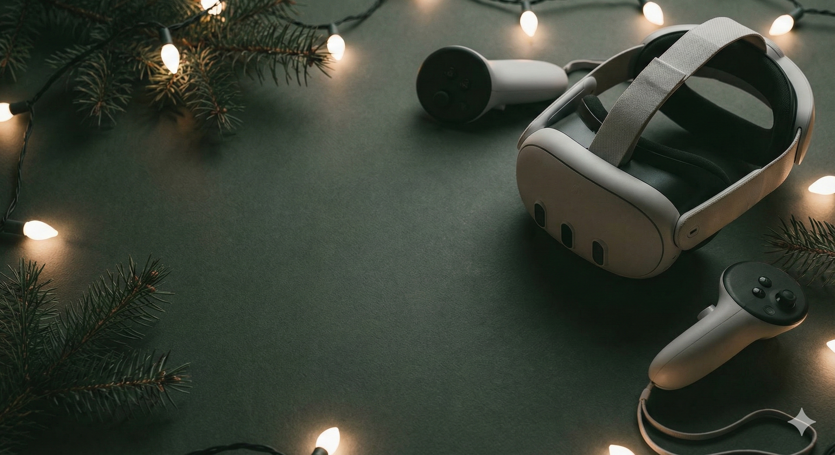 Meta Quest accessories on display with a festive background – premium essentials designed for comfort and performance.