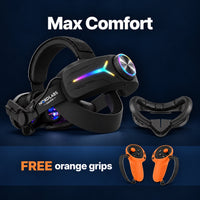 Halloween Max Comfort slim strip (black): FREE orange grips