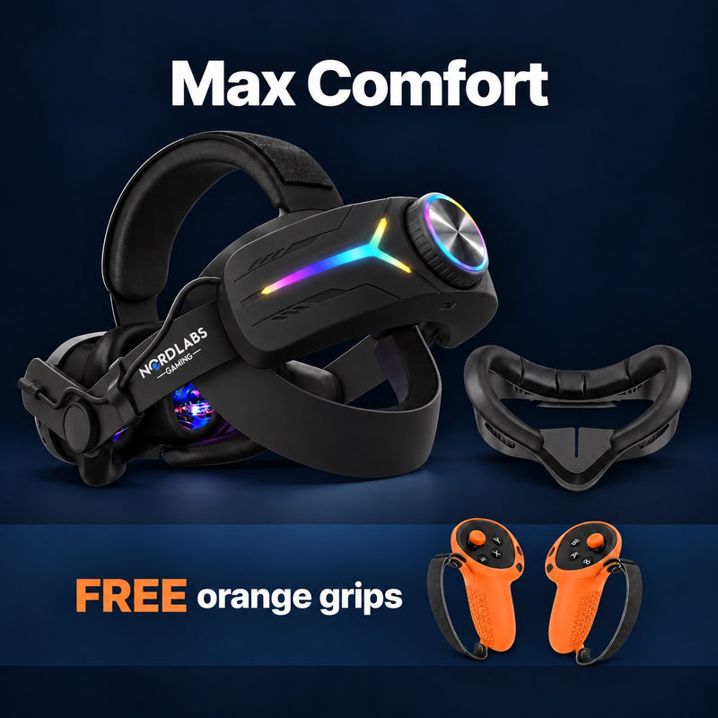 Halloween Max Comfort slim strip (black): FREE orange grips
