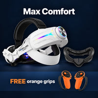 Halloween Max Comfort slim strip (white): FREE orange grips