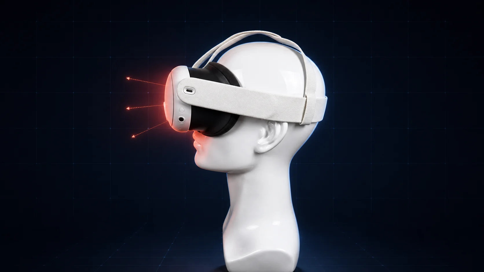 Basic Quest strap pulling headset pressure into the face