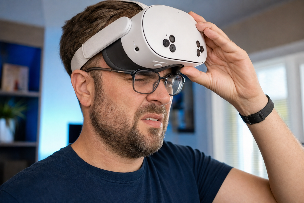 Glasses arms creating pressure inside a Meta Quest headset