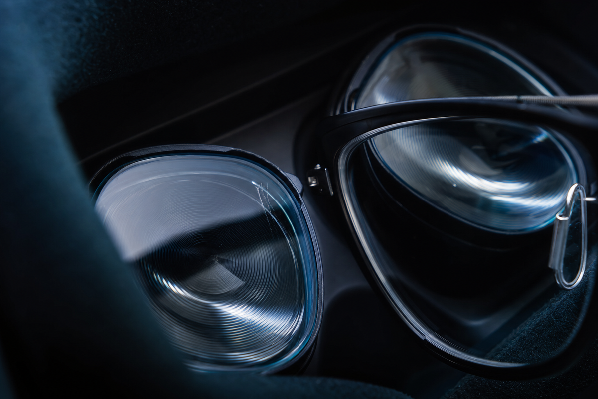 Close spacing between eyeglasses and Meta Quest headset lenses
